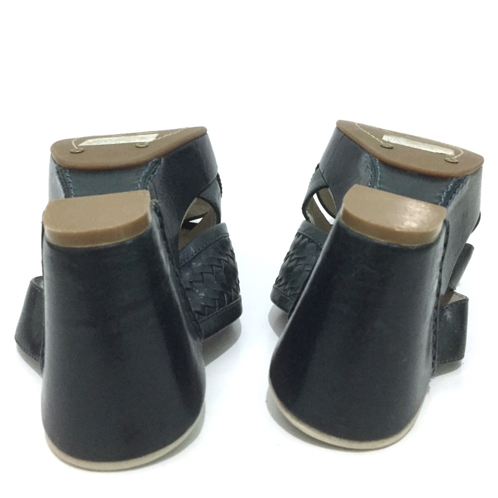 Frye Dark Green Weave Leather Wedge - Picture 7 of 8